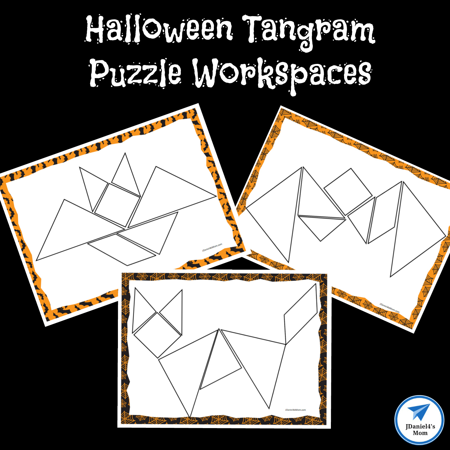 Halloween Themed Printable Tangram Puzzles - Jdaniel4S Mom | Tangram Worksheet Printable Free
