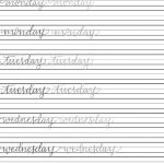 Handwriting Fake Calligraphy Practice Sheet – Pretty Prints & Paper | Free Printable Calligraphy Worksheets