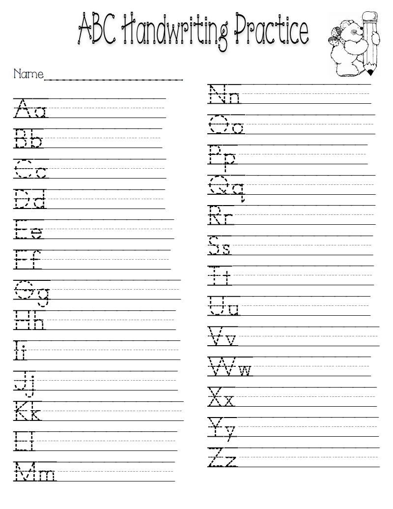 Handwriting Practice.pdf | Beautiful Photos | Kindergarten | Free Printable Worksheets Handwriting Practice