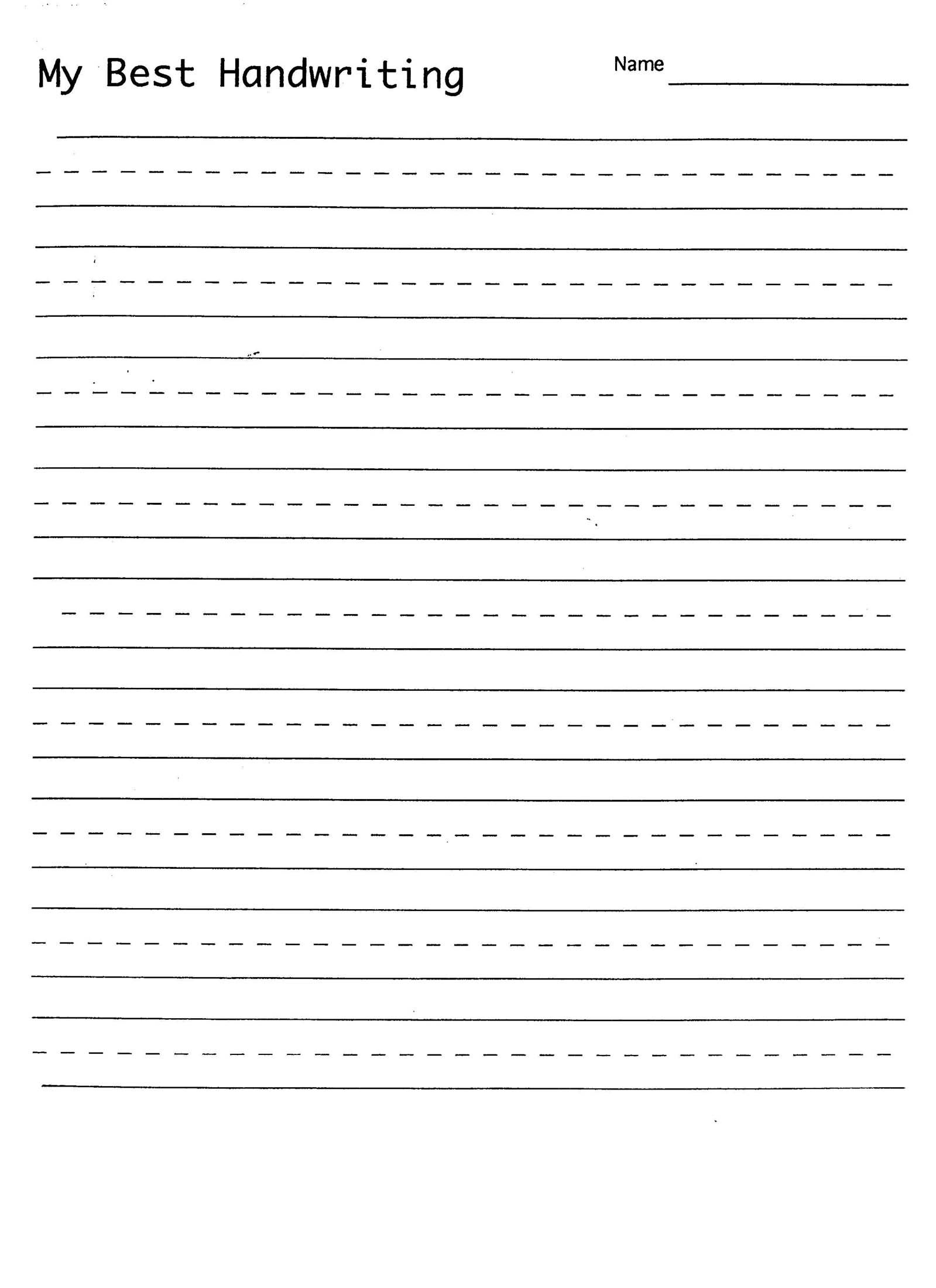 Handwriting Practice Sheet | 1St Grade Handwriting | Writing | Printable Blank Handwriting Worksheets