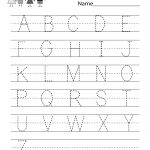 Handwriting Practice Worksheet   Free Kindergarten English Worksheet | Free Printable Writing Worksheets