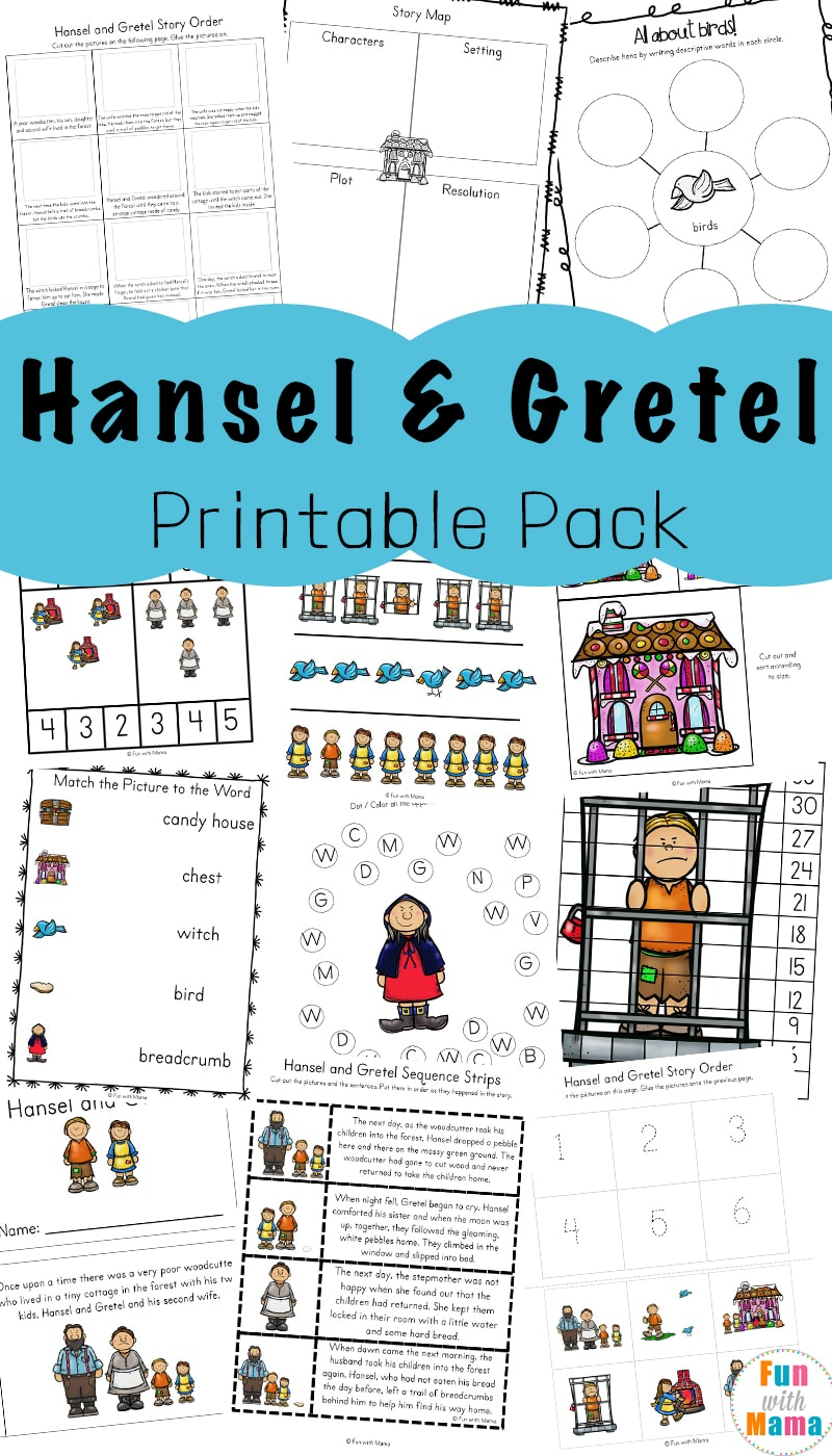 Hansel And Gretel Short Story Activities - Fun With Mama | Hansel And Gretel Printable Worksheets