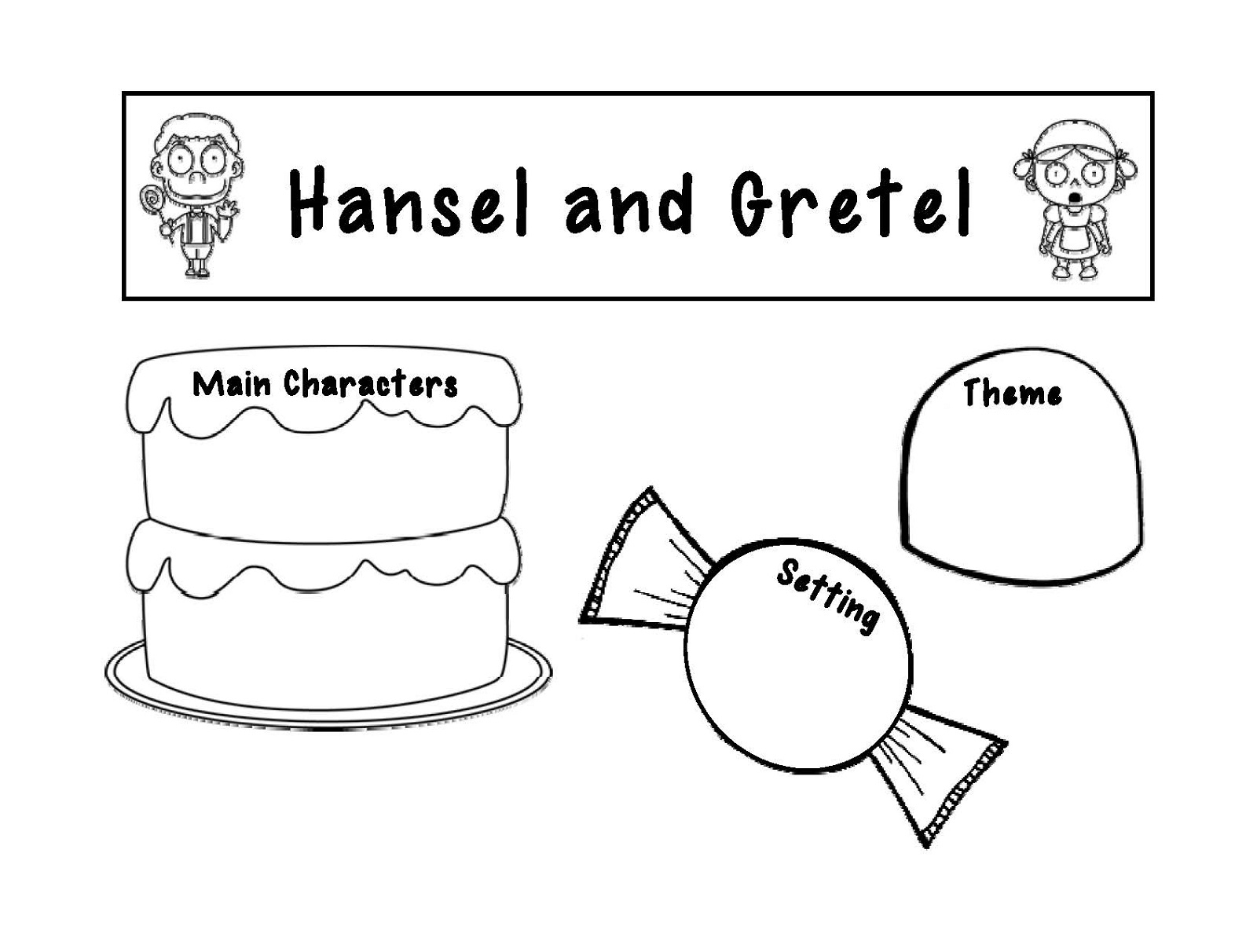 Hansel And Gretel Worksheets Cute | Kiddo Shelter | Hansel And Gretel Printable Worksheets