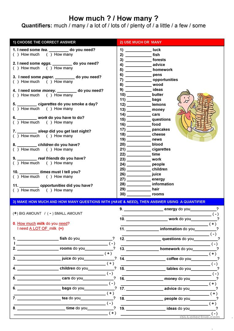 How Much How Many Worksheet - Free Esl Printable Worksheets Made | How Many How Much Worksheets Printable