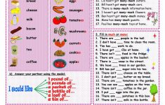 How Many How Much Worksheets Printable
