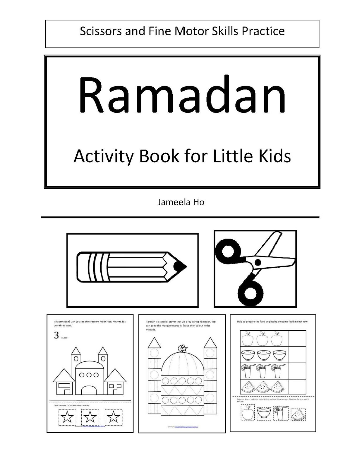Ilma Education: Free Download: Ramadan Activity Book For Little Kids | Ramadan Worksheets Printables