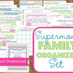 Instant Download Mom Planners  Home Organization Printables 30 | Free Printable Home Organization Worksheets