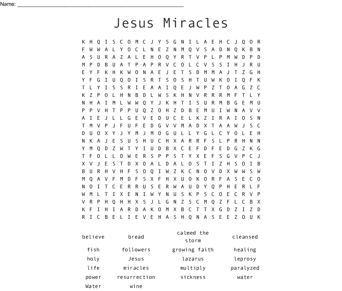 Printable Worksheets Miracles Jesus Printable Worksheets Printable Worksheets Miracles Jesus Printable Worksheets