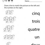 Kindergarten French Numbers Worksheet Printable | Français Pour Les | Free Printable French Worksheets For Grade 4