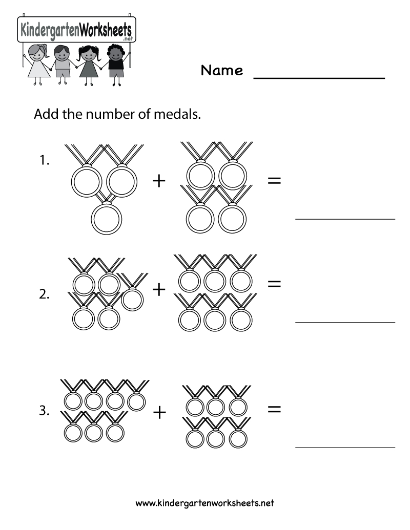 Kindergarten Olympics Math Worksheet Printable | Classroom | Kids | Olympic Printable Worksheets