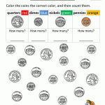 Kindergarten Printable Worksheets Identify Coins 1.gif (800×1035 | Free Printable Coin Worksheets