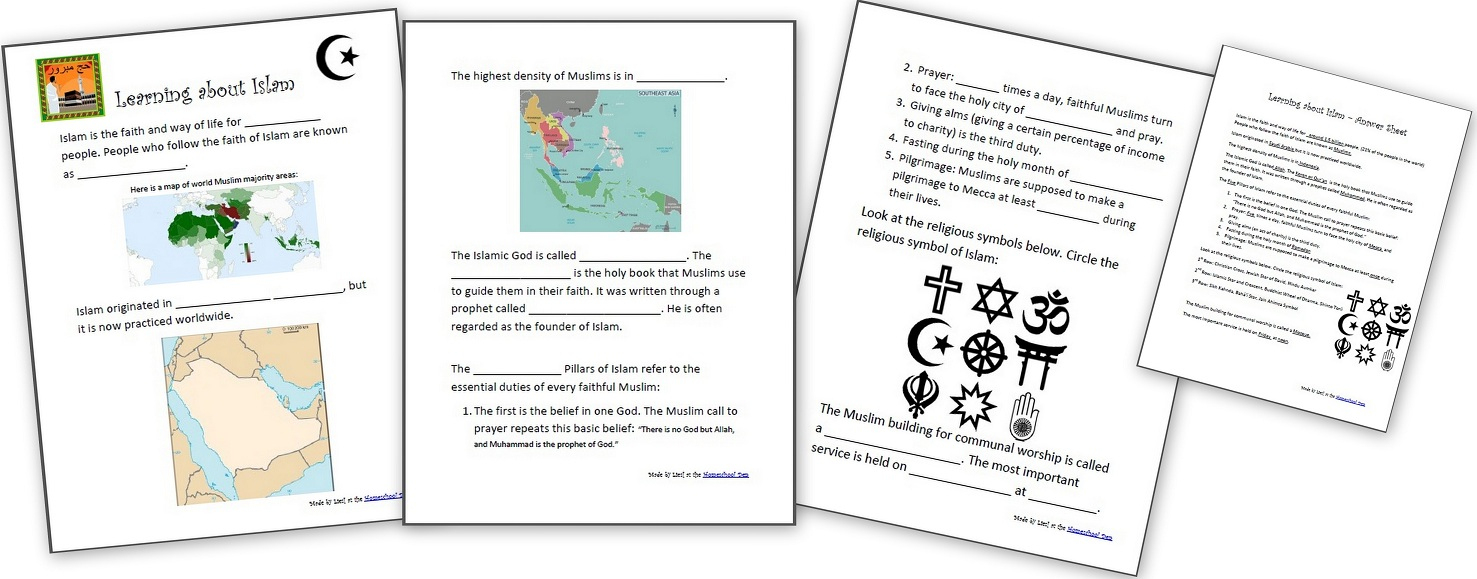 Learning About Islam - Free Worksheets And Resources For Kids | Religious Worksheets Printable