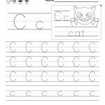 Letter C Writing Practice Worksheet   Free Kindergarten English | Free Printable Letter C Worksheets