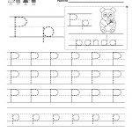 Letter P Writing Practice Worksheet   Free Kindergarten English | Free Printable Letter P Worksheets