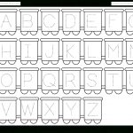 Letter Tracing Worksheet – Train Theme / Free Printable Worksheets | Free Printable Alphabet Tracing Worksheets