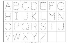 Letter Tracing Worksheets Free Printable