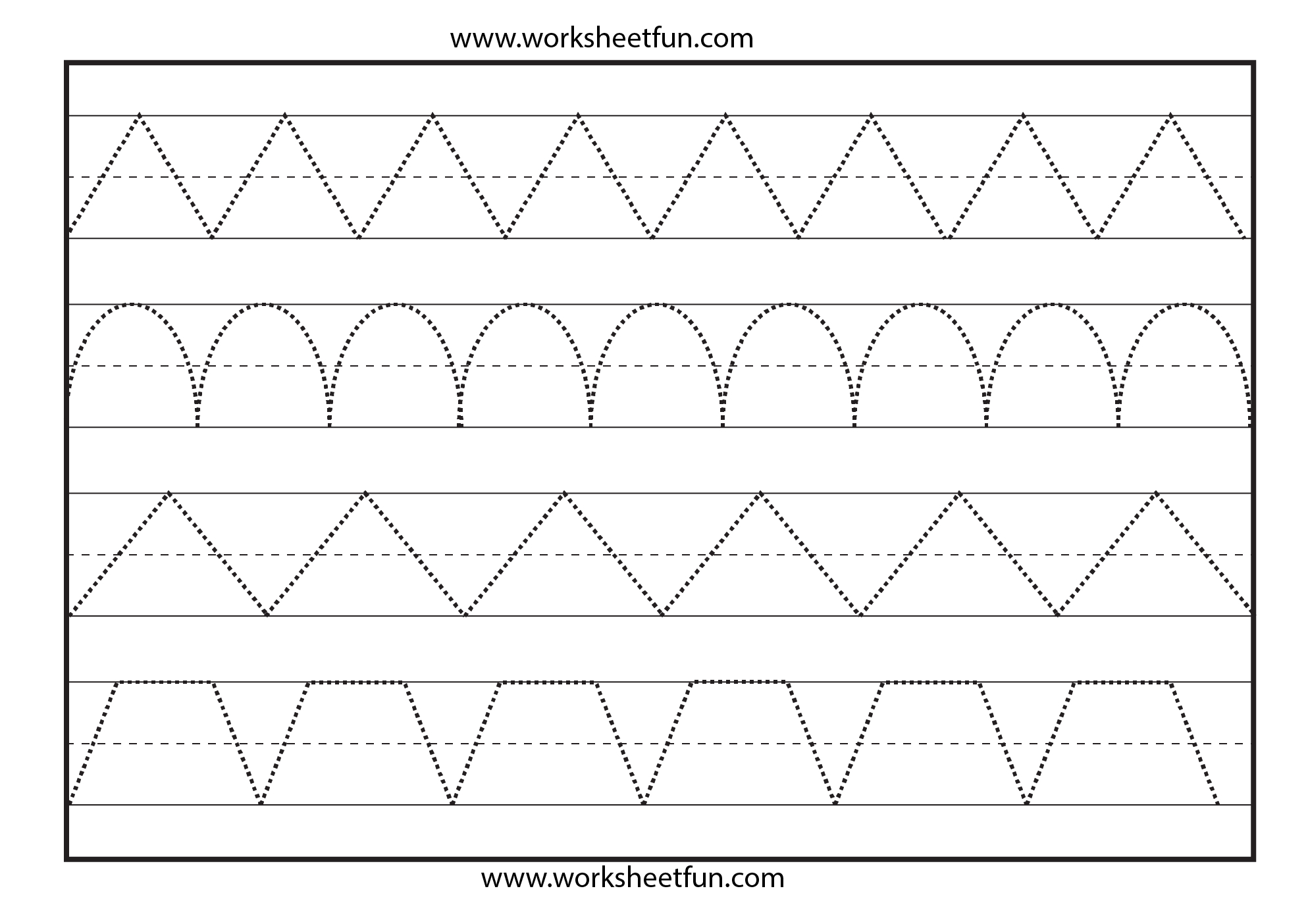 Line Tracing – 1 Worksheet / Free Printable Worksheets | Tracing Lines Worksheets Printable
