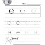 Lowercase Letter "e" Tracing Worksheet   Doozy Moo | Letter E Printable Worksheets
