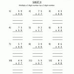 Math Worksheets Printable Multiplication 2 Digits2 Digits 4 | Free Printable Multiplication Worksheets For 4Th Grade