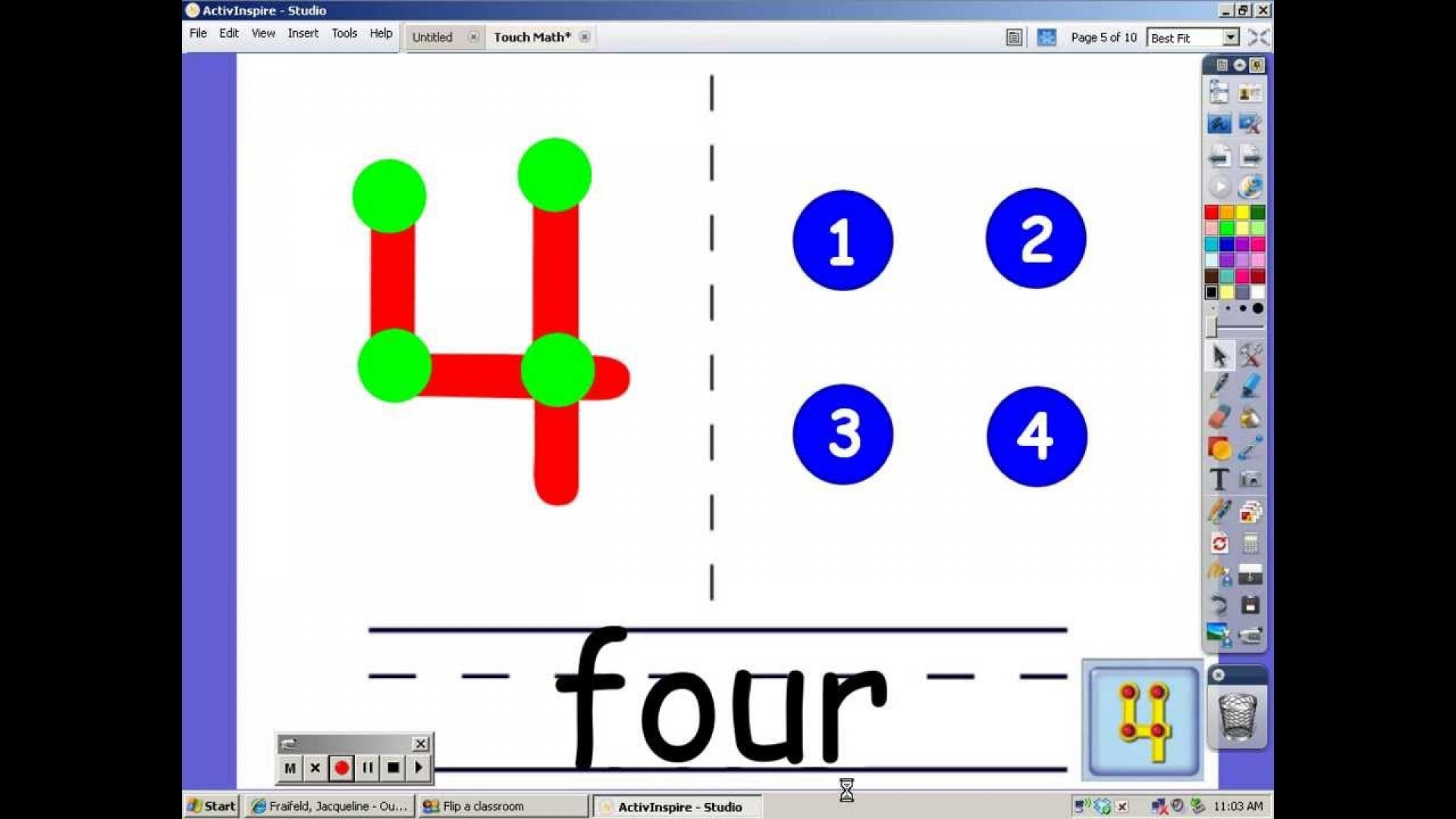 Printable Touchmath Number Line Here Are Some Tools We Use In Touchpoint Math Worksheets