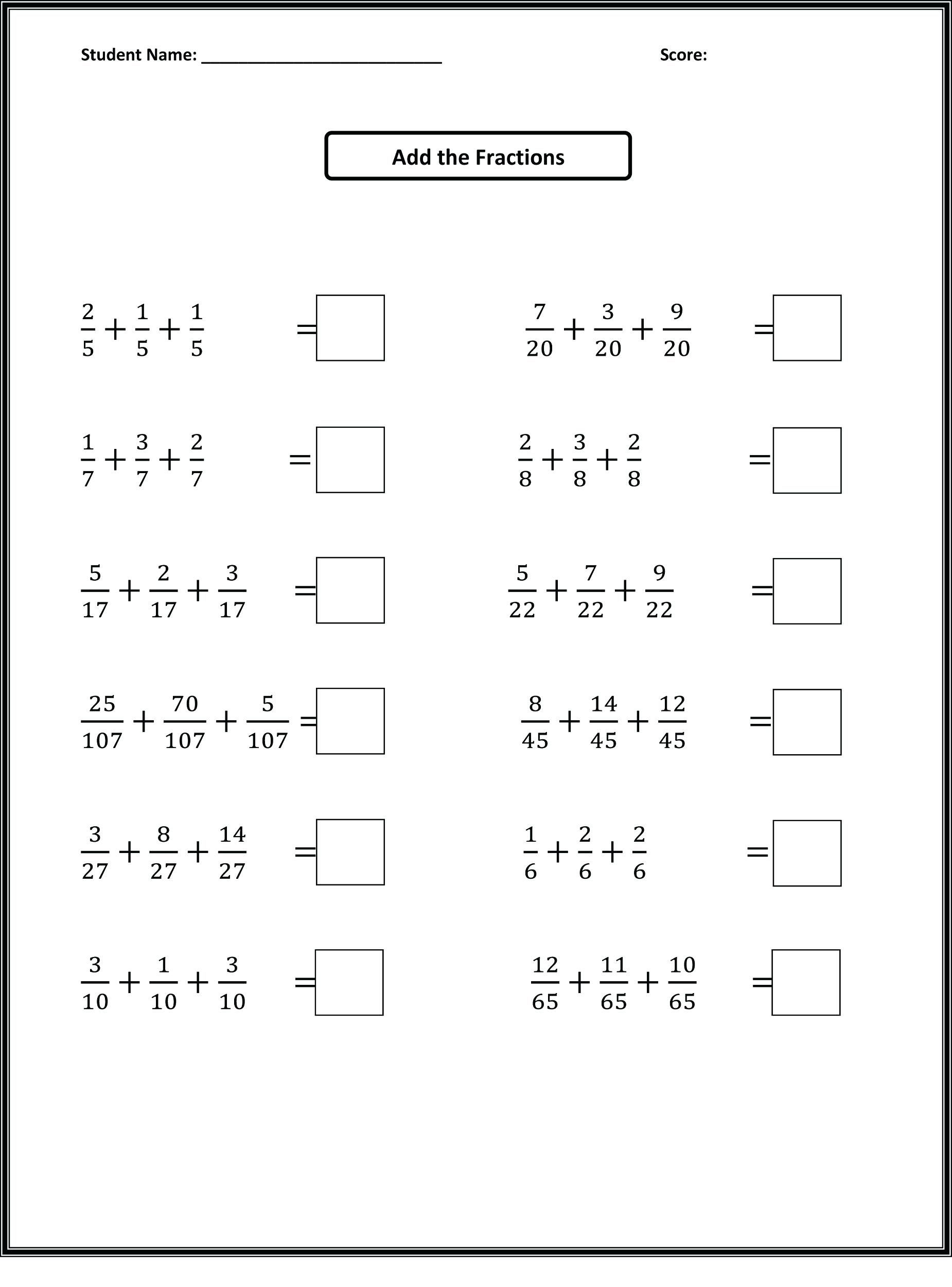 Maths Worksheets For Grade Cbse Practice Class Pdfth Word Problems | 4Th Grade Equivalent Fractions Printable Worksheets