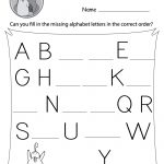 Missing Letter Worksheets (Free Printables)   Doozy Moo | Printable Alphabet Worksheets