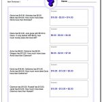 Money Word Problems | 3Rd Grade Multiplication Word Problems Worksheets Printable