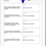 Money Word Problems | Free Printable Money Word Problems Worksheets