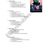 Movie Activity: Charlie And The Chocolate Factory   Esl Worksheet | Charlie And The Chocolate Factory Worksheets Printable