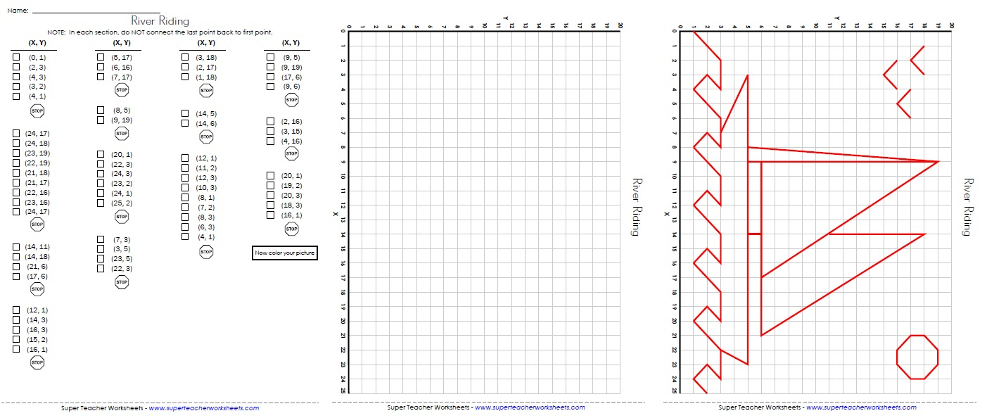 Ordered Pairs And Coordinate Plane Worksheets | Free Printable Coordinate Graphing Worksheets