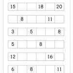 Ordering Numbers Worksheets, Missing Numbers, What Comes Before And | Writing Numbers 1 20 Printable Worksheets