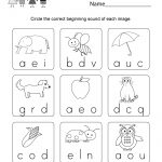 Phonics Worksheet For Beginners – Free Kindergarten English | Free Printable Phonics Worksheets