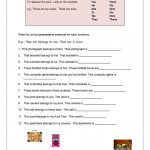 Possessive Pronouns Worksheet   Free Esl Printable Worksheets Made | Possessive Pronouns Printable Worksheets