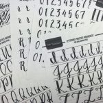 Practicing Calligraphy: Free Printable Brush Lettering Worksheets | Free Printable Calligraphy Worksheets