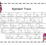 Pre K Letter Tracing Worksheets A With Pre Kindergarten Alphabet | Free Printable Abc Tracing Worksheets