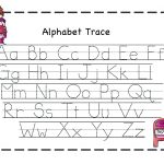 Pre K Letter Tracing Worksheets A With Pre Kindergarten Alphabet | Free Printable Alphabet Tracing Worksheets