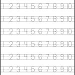 Pre K Number Writing Worksheets   Number Tracing – 4 Worksheets Free | Pre K Printable Worksheets