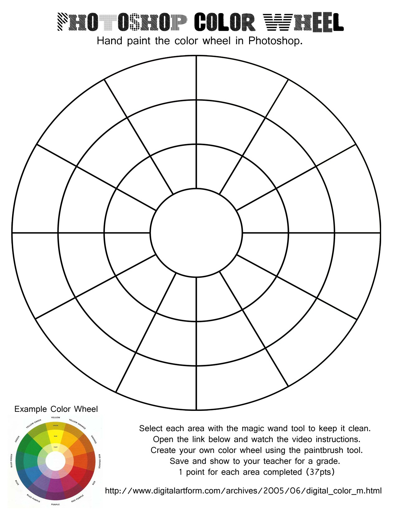 Printable Color Wheel Worksheet | Presidencycollegekolkata | Printable Color Wheel Worksheet