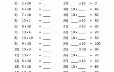 Printable Math Worksheets 3Rd Grade Multiplication