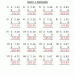 Printable Multiplication Sheet 5Th Grade | 8Th Grade Math Worksheets Printable With Answers