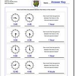 Printable Pdf Analog Elapsed Time Worksheets | Math Worksheets | Elapsed Time Worksheets Free Printable