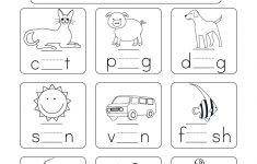 Printable Phonics Worksheet – Free Kindergarten English Worksheet | Printable Phonics Worksheets