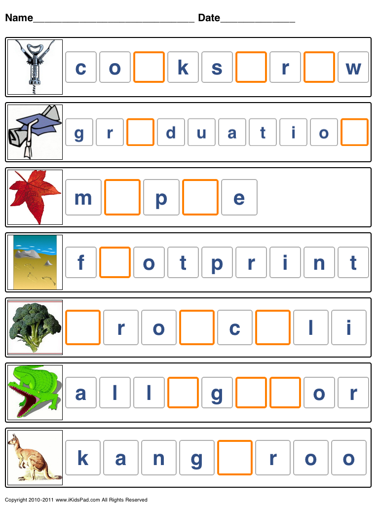 Printable Spelling Worksheets For Kids | Spelling, Sight Words | Printable Spelling Worksheets