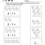 Printable Subtraction Worksheet   Free Kindergarten Math Worksheet | Free Printable Subtraction Worksheets