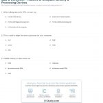 Quiz & Worksheet   Features Of Computer Memory & Processing Devices | Printable Computer Worksheets For Grade 2