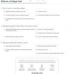 Quiz & Worksheet   Researching & Comparing Schools Without A College | Printable College Comparison Worksheet
