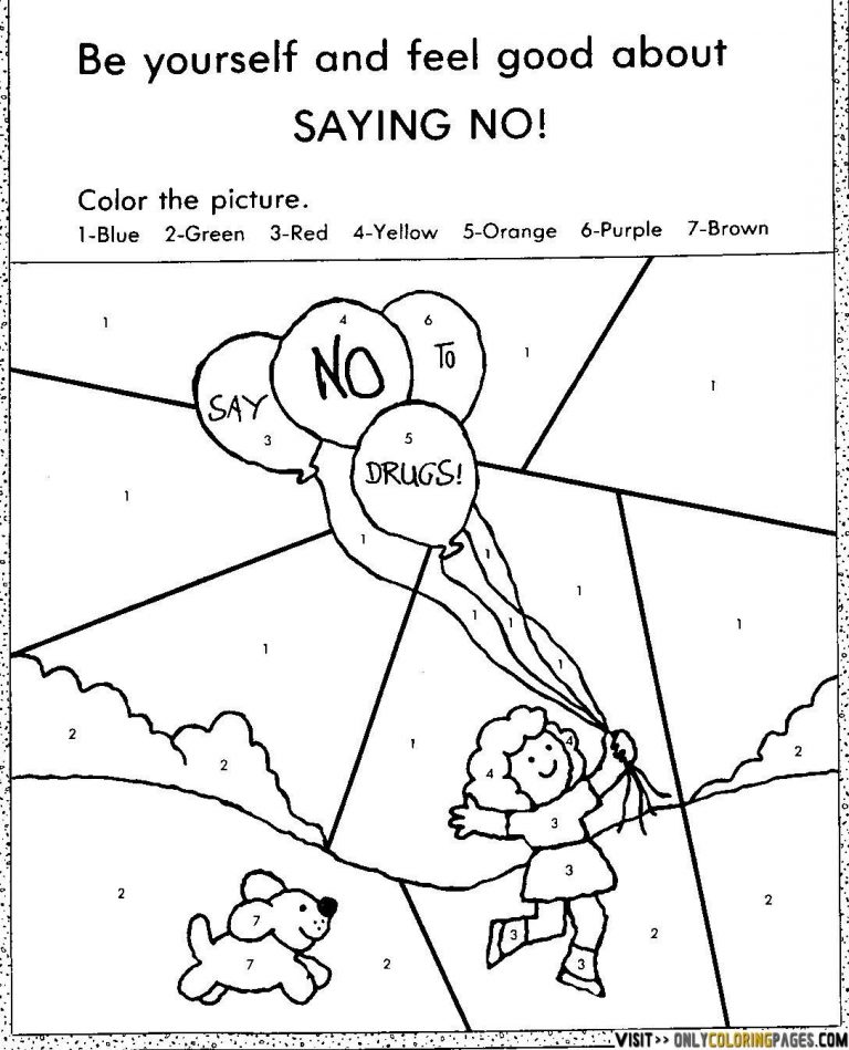Red Ribbon Week Coloring Pages Free, Printable Red Ribbon Week | Free ...