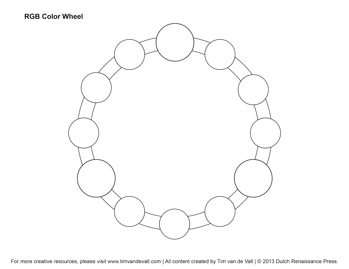Rgb Color Wheel, Hex Values &amp;amp; Printable Blank Color Wheel Templates | Printable Color Wheel Worksheet