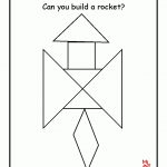 Rocket Tangram Printable | Preschool – Space | Tangram Puzzles | Tangram Worksheet Printable Free