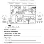 Rooms In The House   Family Members Worksheet   Free Esl Printable | Family Printable Worksheets